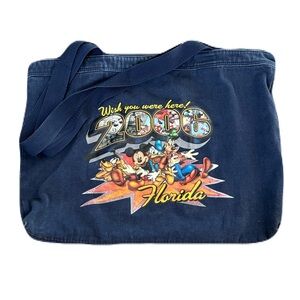 Vintage Disney Florida Denim Tote Bag 2006